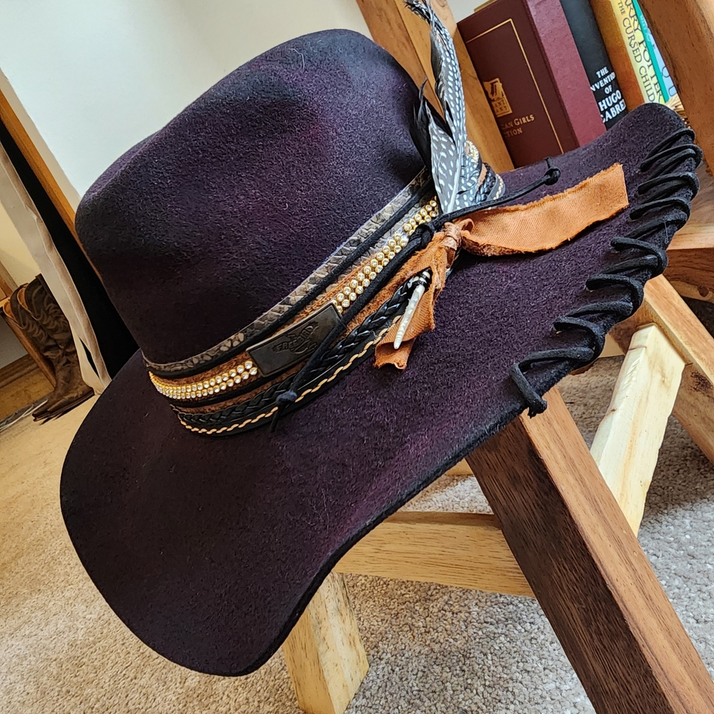 Freebird Kit Felt Hat In Purple